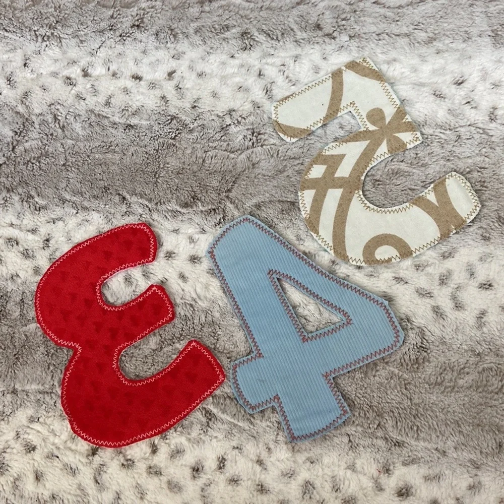 Handmade felt fabric numbers boys girls educational toys sensory play preschool